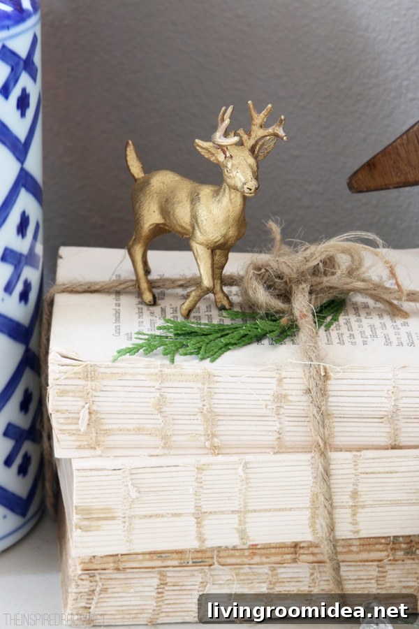 Christmas House Tour - Gold Deer - The Inspired Room