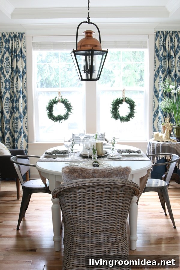 15 Charming Christmas Decorating Ideas for a Cozy Home 10 Simple Christmas Decorating - The Inspired Room Dining Room - Christmas House Tour