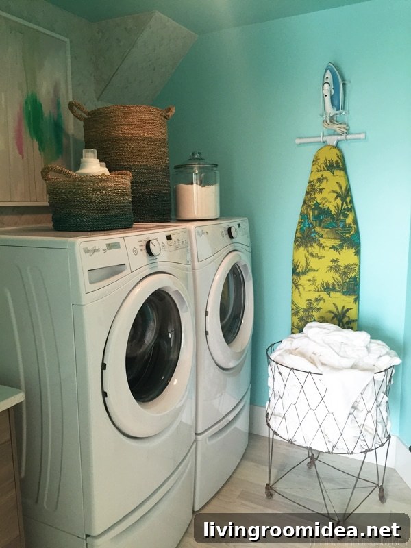 Blue Laundry Room - HGTV Dream Home