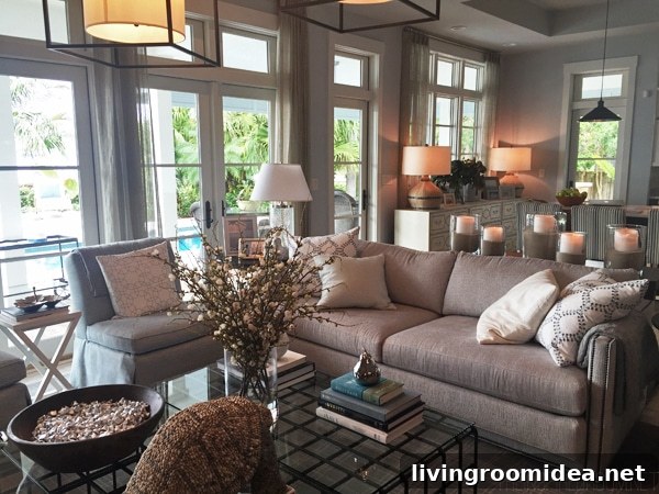 Neutral Living Room - HGTV Dream Home Tour