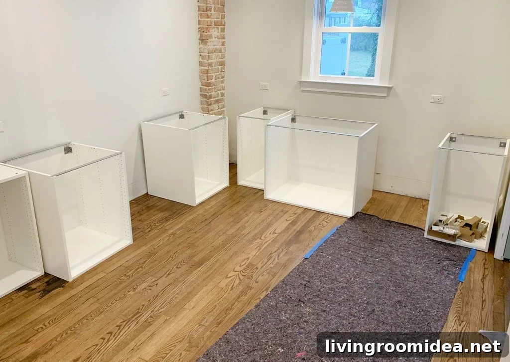Ikea Kitchen Cabinet Sektion Boxes Constructed