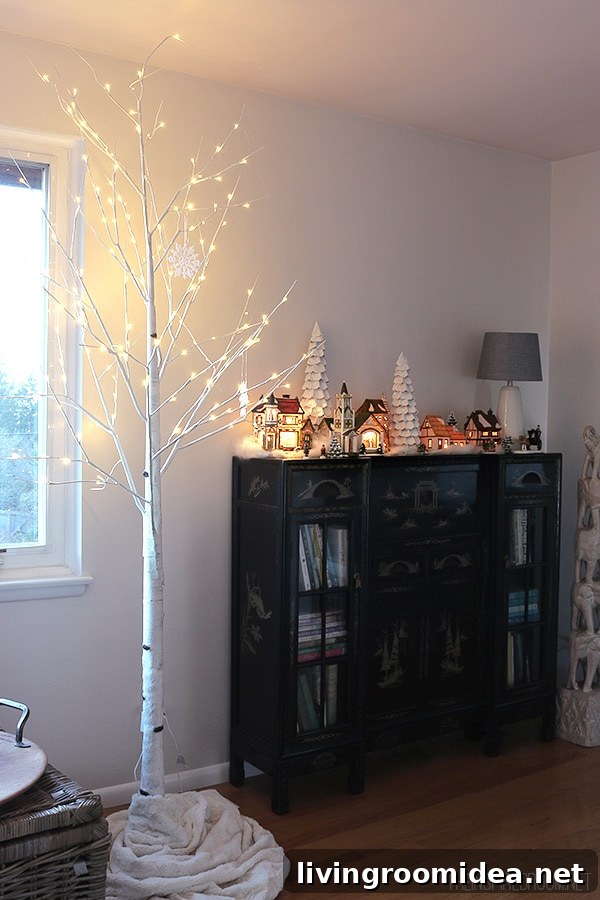 Christmas Living Room Makeover: New Rug and Holiday Decor Update 22 The Inspired Room - Birch Tree