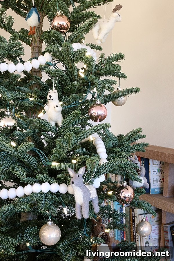 Cozy Christmas Living Room Decor: New Rug & Holiday Update 7 The Inspired Room - Christmas Tree
