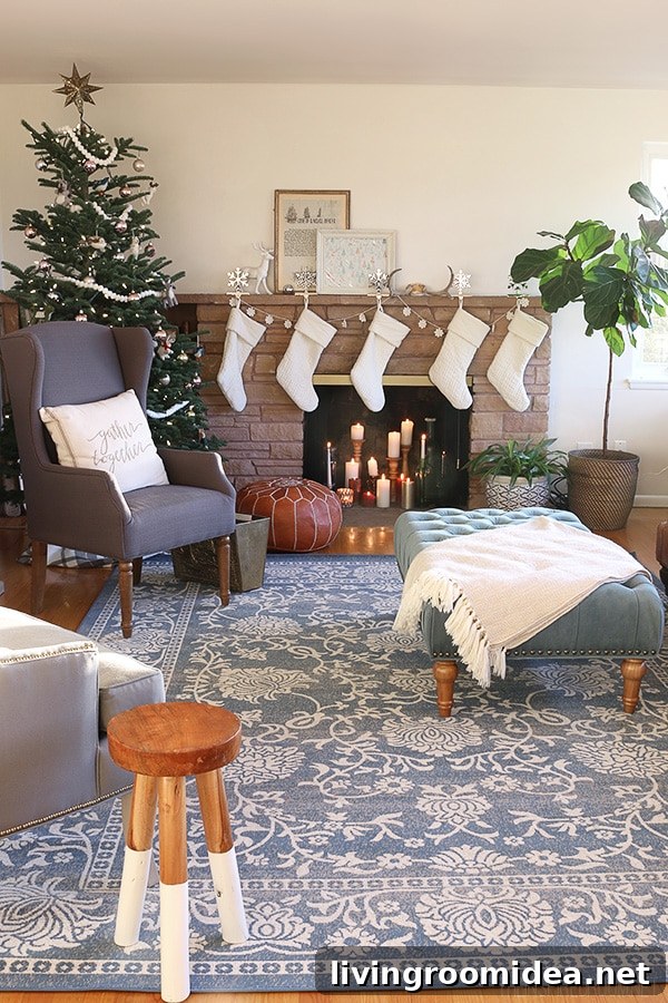 The Inspired Room - Christmas Family Room