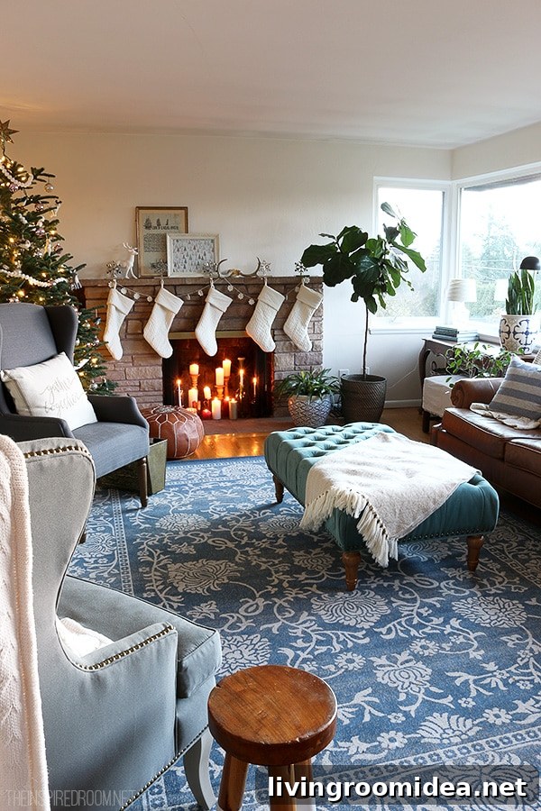 The Inspired Room Family Room Christmas
