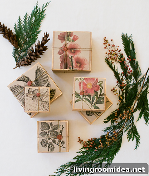 Creative Gift Wrapping Ideas, Tips and Clever Tricks 2 Unique Gift Wrapping Idea - Flora and Fauna - Tutorial by Once Wed