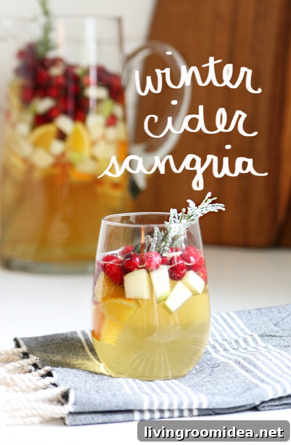 Winter Cider Sangria Recipe - The Inspired Room