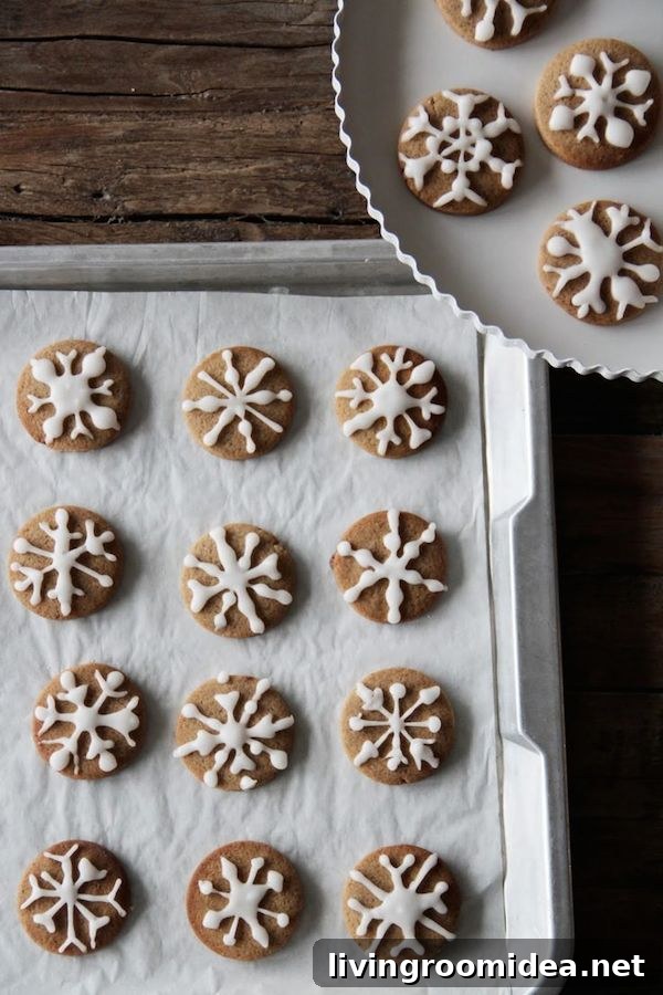 7 Festive Christmas Treats to Impress Your Guests 8 Snowflake Pepper Cookies - Fork and Flower