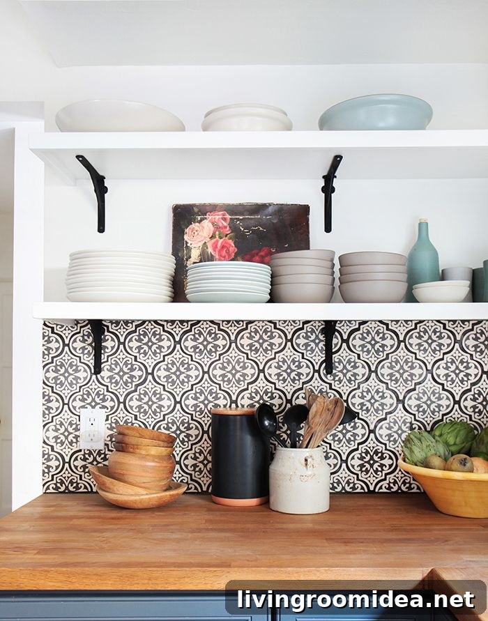 Simply Organized Open Shelves - Emily Henderson