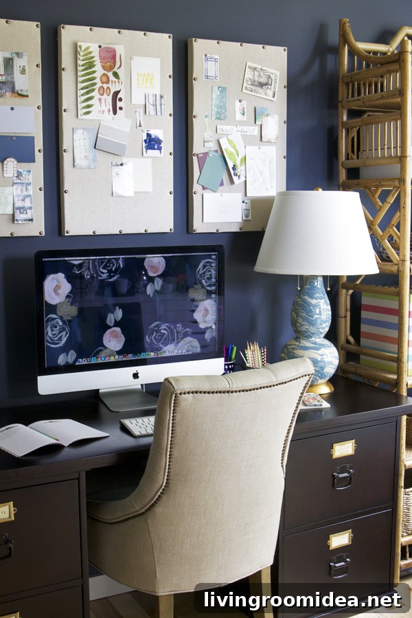 The Inspired Room - Hale Navy Home Office