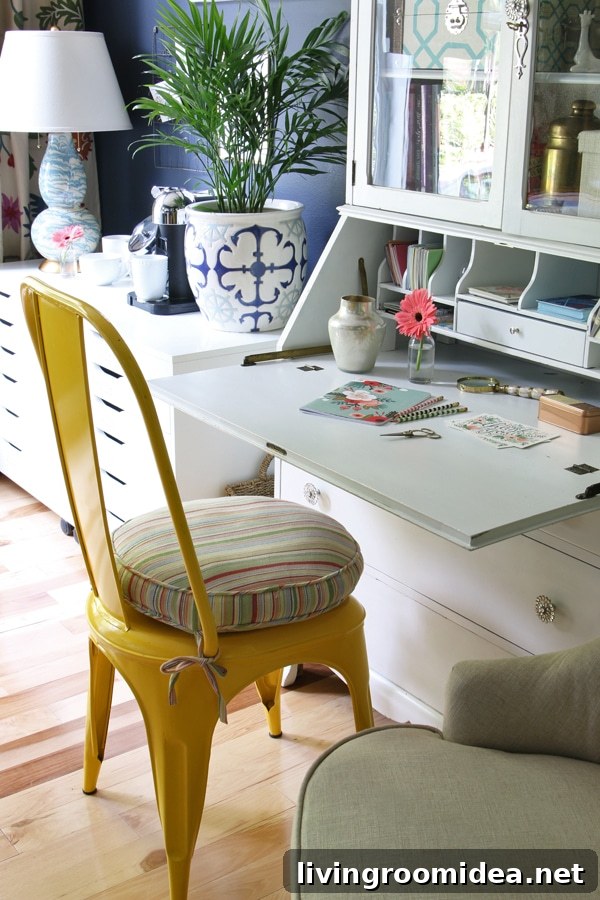 The Inspired Room Office - Secretary Desk - Hale Navy Home Office