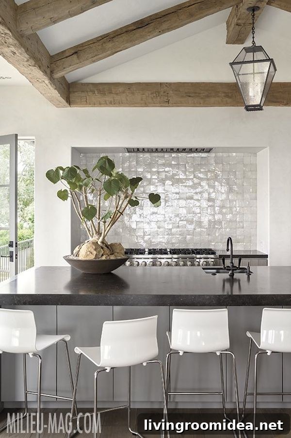Rustic Wood Beam Ceiling - Kitchen - Designed by Tim Clarke