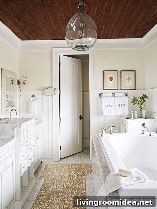 Barnwood Ceiling - Bathroom