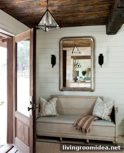 Barnwood Ceiling - Entryway
