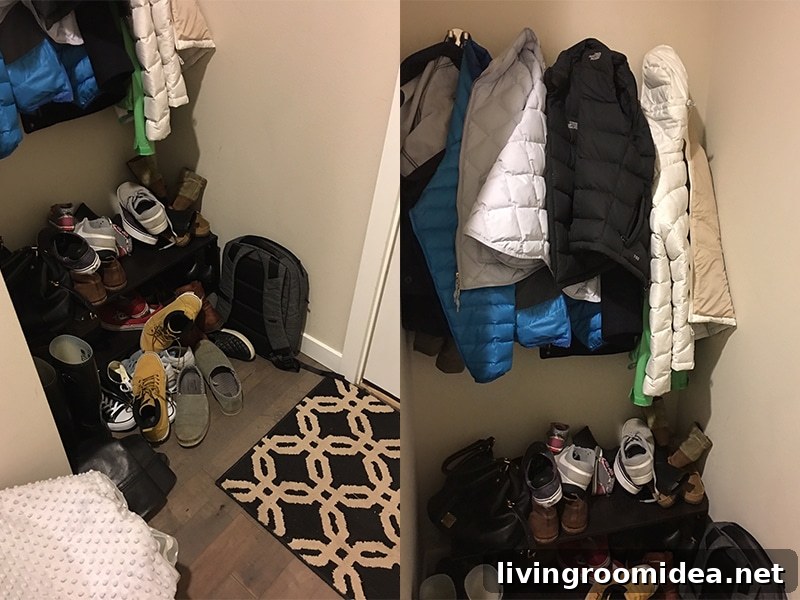 mudroom-before-coats and shoes