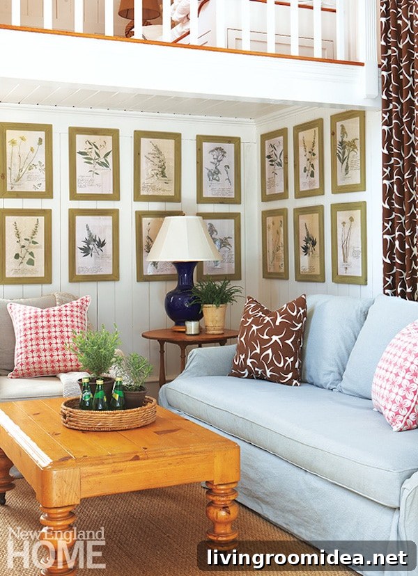 Living in a Shingled Martha's Vineyard House: If I Lived Here 8 Edgartown House on Marthas Vineyard - Living Room - New England Home