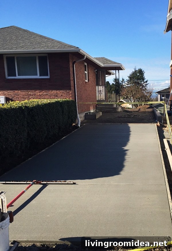 Driveway Progress - The Inspired Room Side Yard Project