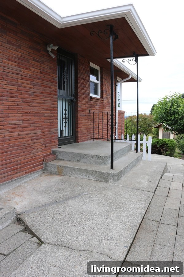 1950s Ranch Patio Makeover - Before