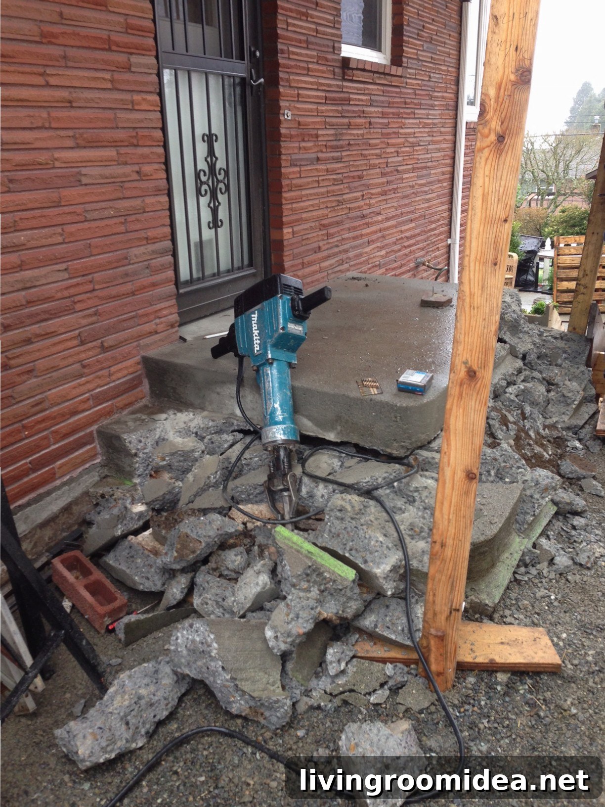 Exterior Concrete Porch Removal