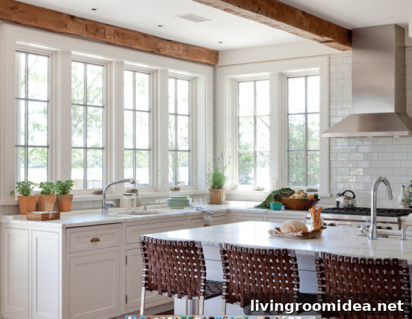 Corner Windows in Kitchen Wettling Architects