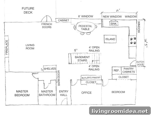 Kitchen Remodel Floor Plan - The Inspired Room blog