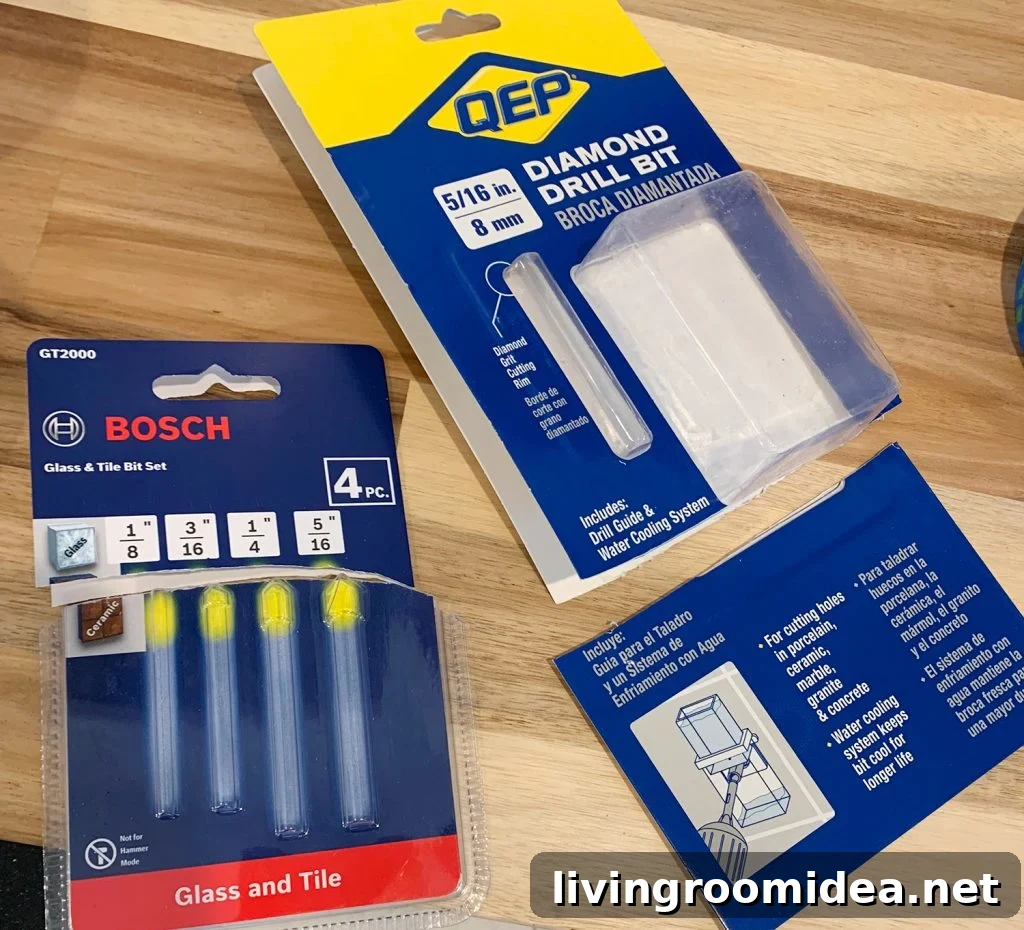 Diamond Drill Bit Kits For Drilling Hole In Tile