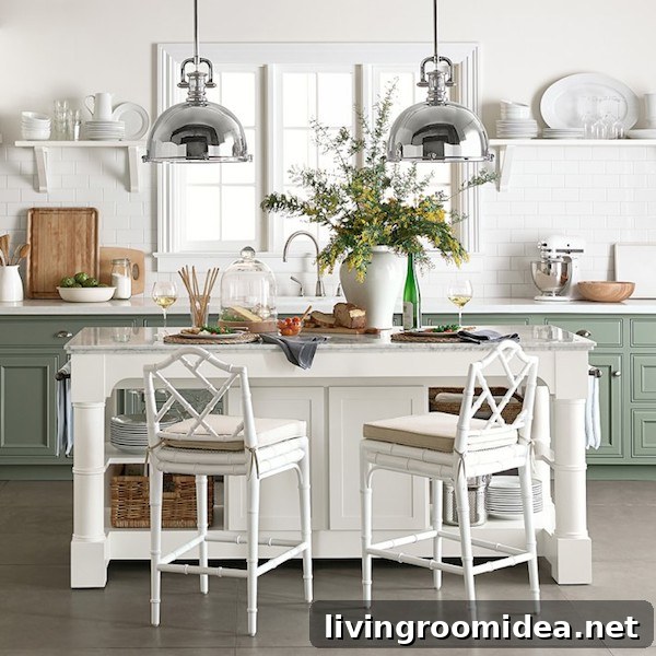 Barrelson Kitchen Island With Marble Top - Williams Sonoma