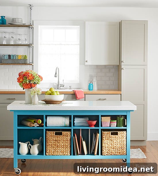 Infuse a pop of color to a kitchen - BHG