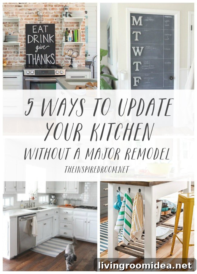 5 Ways to Update Your Kitchen Without A Major Remodel - The Inspired Room