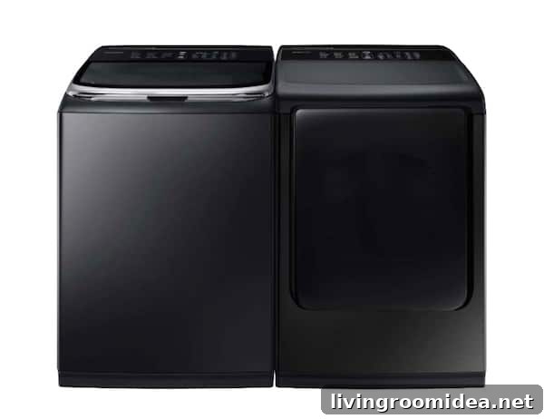 New Washer and Dryer: Laundry Room Makeover Ideas 3 Samsung Active Wash - Washer and Dryer - Model WA50k86ooAV-A2