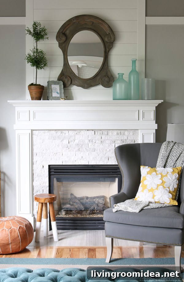 The Inspired Room Family Room Fireplace Makeover