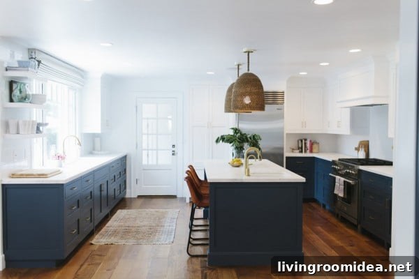 Island Coastal Style Kitchen Studio McGee