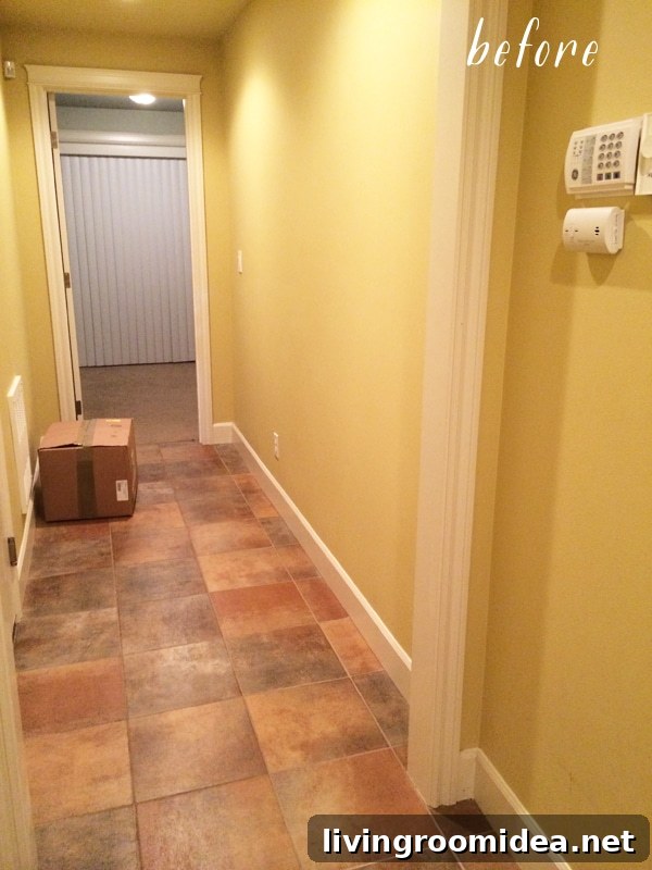 Small Entryway and Hall Makeover: Townhouse Update Guide 4 Entry_Before_2