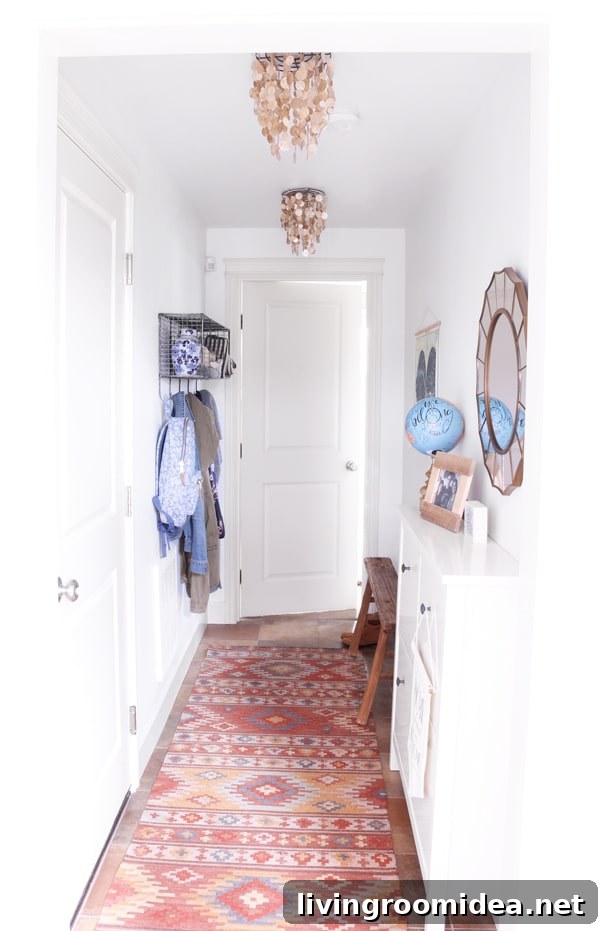 Small Entryway and Hall Makeover: Townhouse Update Guide 5 Boho Entry Decor
