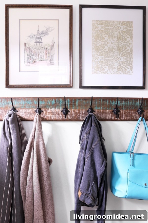 Small Entryway and Hall Makeover: Townhouse Update Guide 8 Entryway hooks