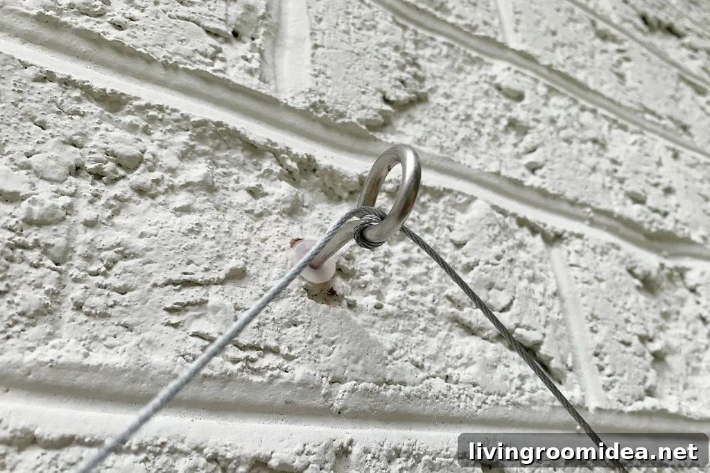 Wire Wrapped Around Eye Screw