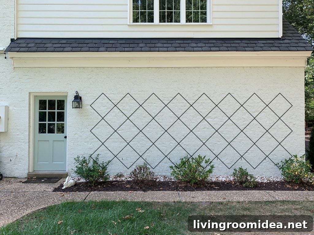 Photoshop rendering of trellis diamond pattern option 3