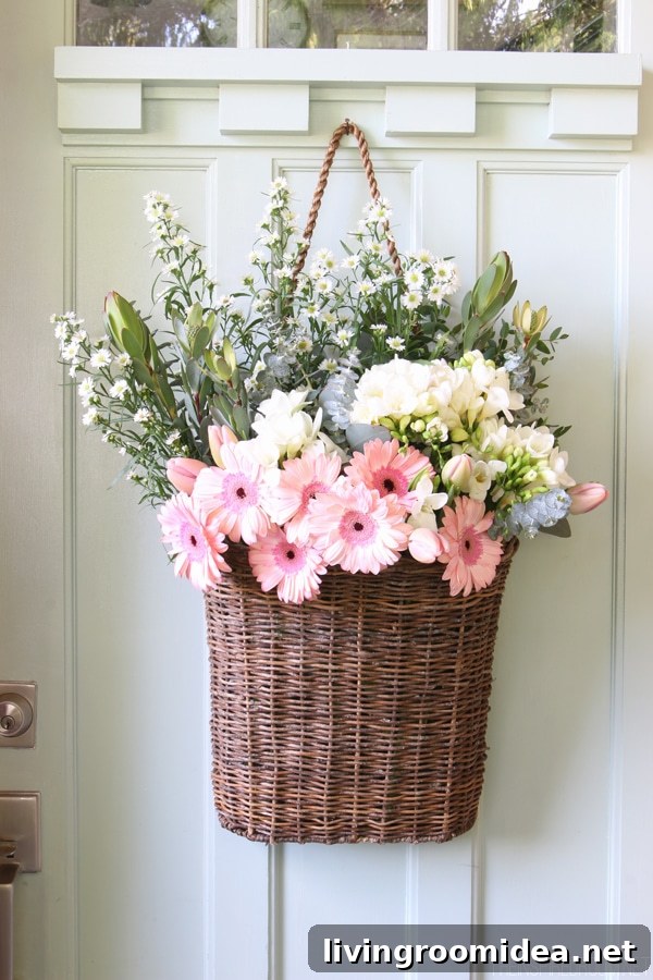 Spring Front Door Decor - The Inspired Room