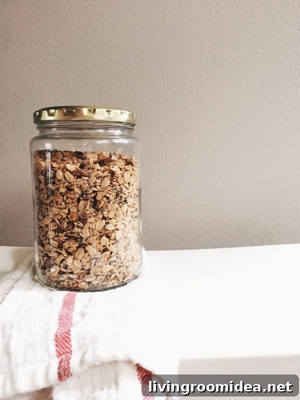 Coconut Oil and Maple Granola Recipe on The Inspired Room