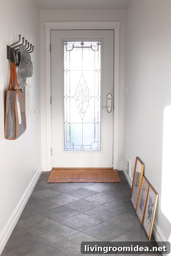 The Inspired Room - Hallway Entryway Before