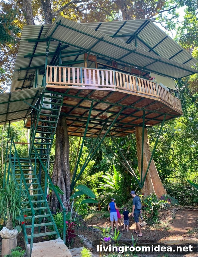Treehouse at Royal Butterfly Gardens In Costa Rica