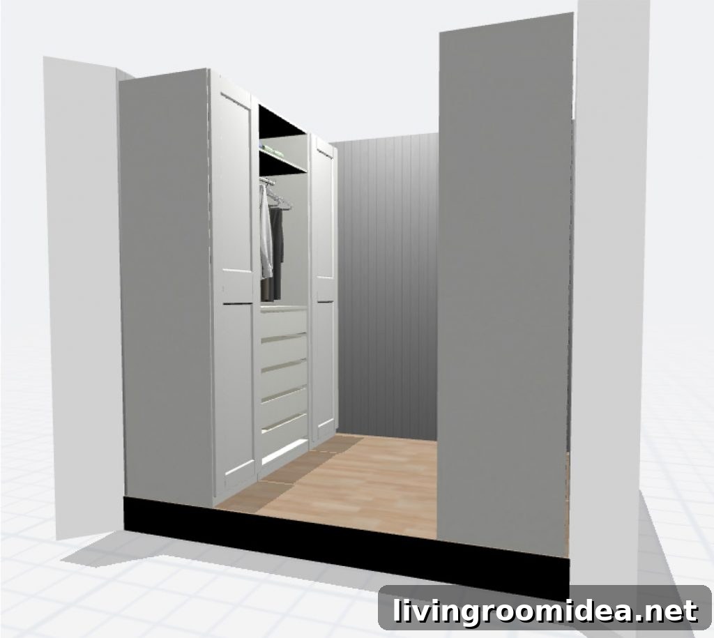 IKEA PAX Closet Makeover: Budget Breakdown + Video Tour 6 img 93312 10