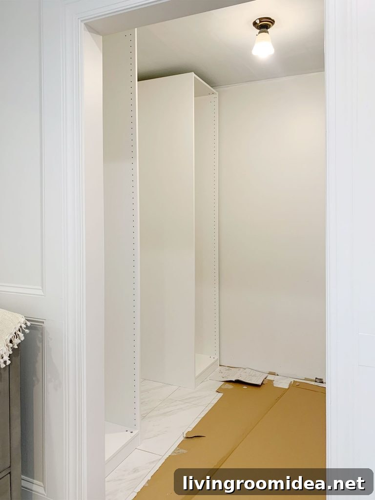 IKEA PAX Closet Makeover: Budget Breakdown + Video Tour 12 Ikea Pax Boxes Built In Master Closet Remodel