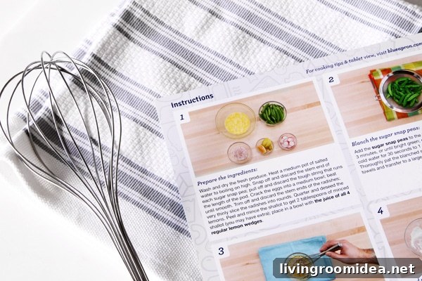 Find More Time Each Day with Smart Meal Planning 5 Blue Apron Recipe Instructions Card