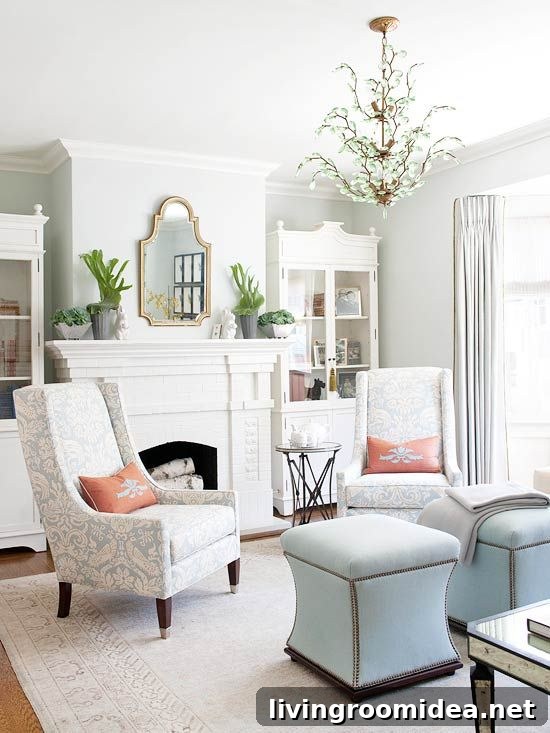 Powder Blue Living Room - Better Homes and Gardens
