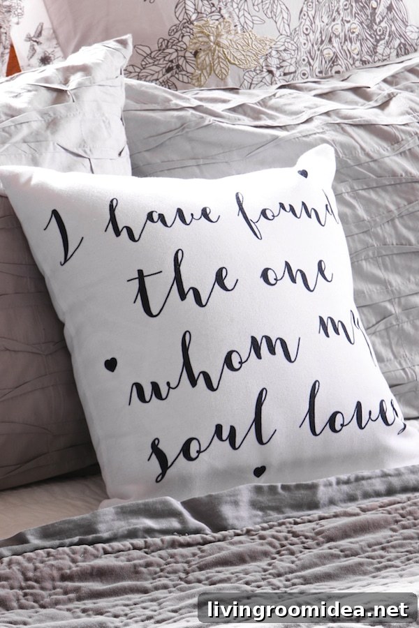 I Have Found the One Whom My Soul Loves Pillow - The Inspired Room Bedroom