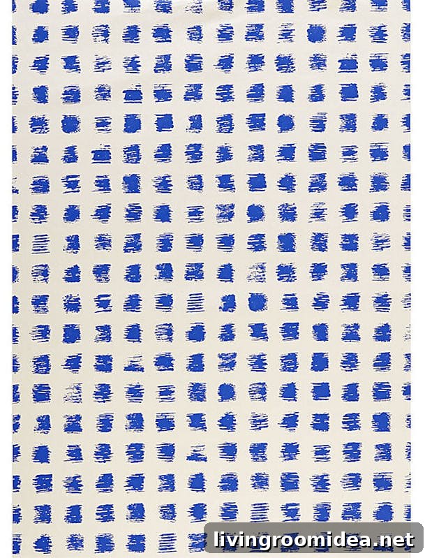 Blue Painted Checks - Easy and Inexpensive DIY Artwork