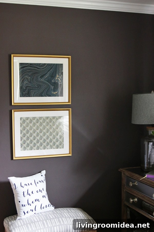 The Inspired Room Bedroom - Easy and Inexpensive DIY Art