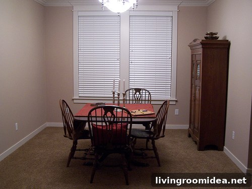 dining room before just moved in