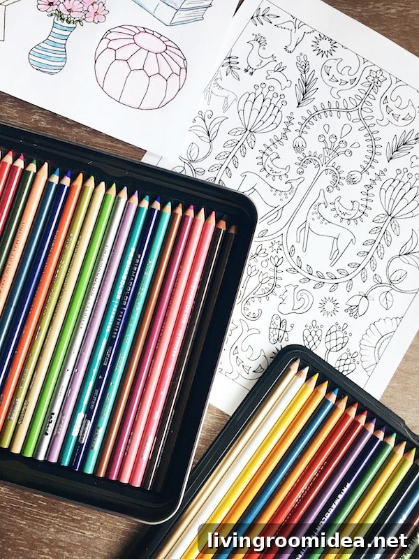 Home Decor Coloring Book: Inspired Room Designs to Color 10 The Inspired Room Coloring Book for the Home - Creative Spaces to Decorate As You Dream
